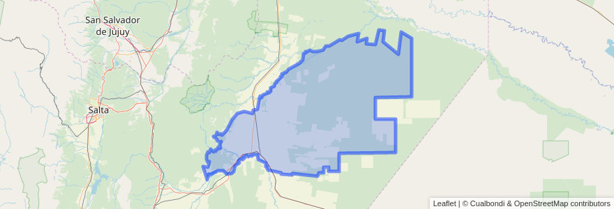 Mapa de ubicacion de Municipio de Joaquín V. González.