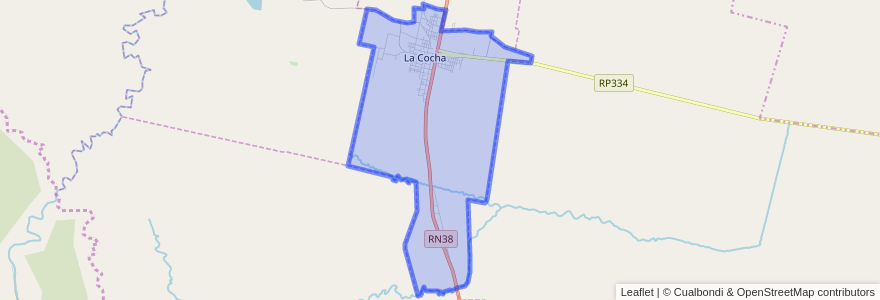 Mapa de ubicacion de Municipio de La Cocha.