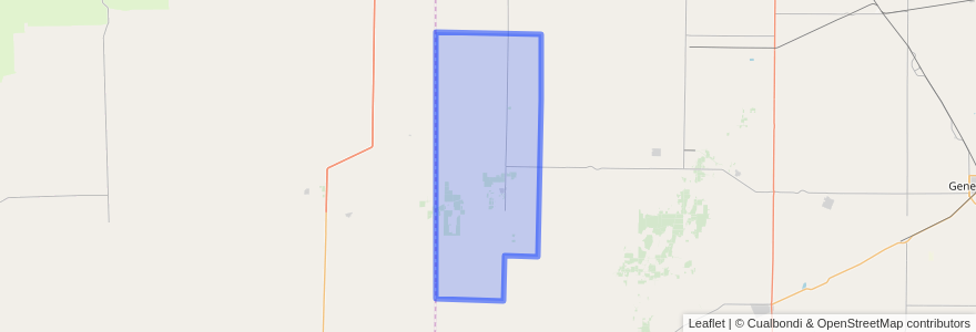 Mapa de ubicacion de Municipio de La Maruja.