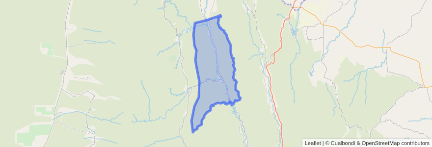 Mapa de ubicacion de Municipio de La Puerta.