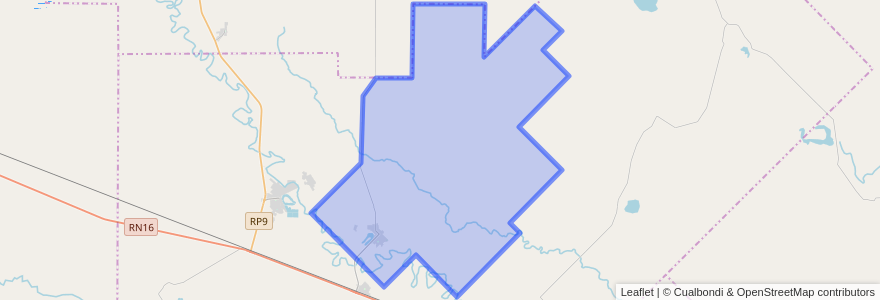 Mapa de ubicacion de Municipio de La Verde.