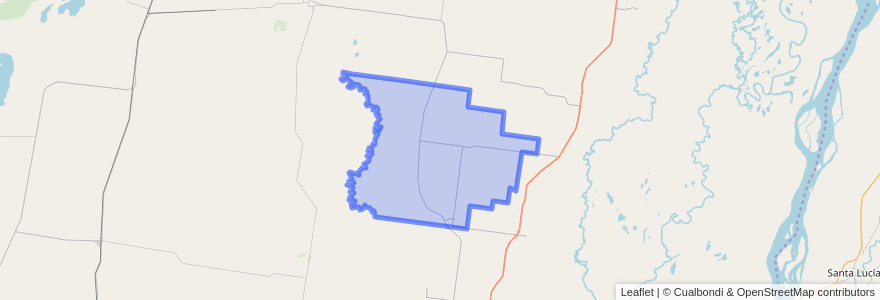 Mapa de ubicacion de Municipio de Lanteri.