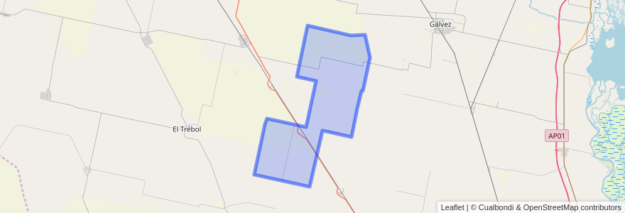 Mapa de ubicacion de Municipio de Las Bandurrias.