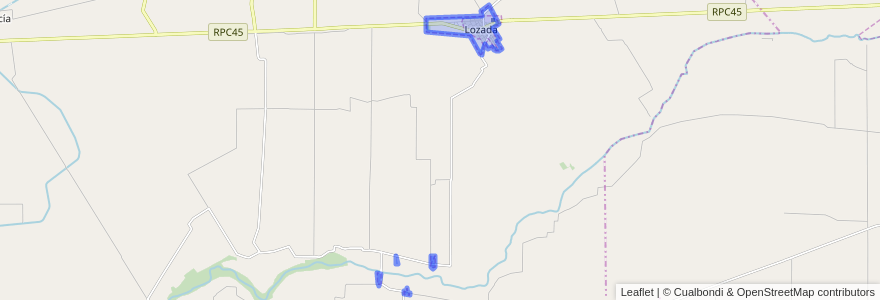 Mapa de ubicacion de Municipio de Lozada.