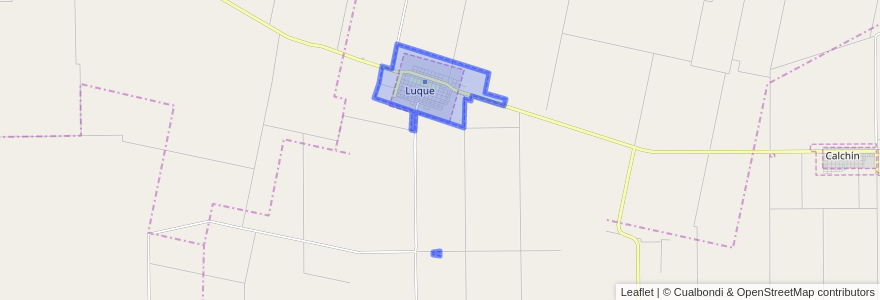 Mapa de ubicacion de Municipio de Luque.