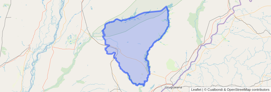 Mapa de ubicacion de Municipio de Mercedes.