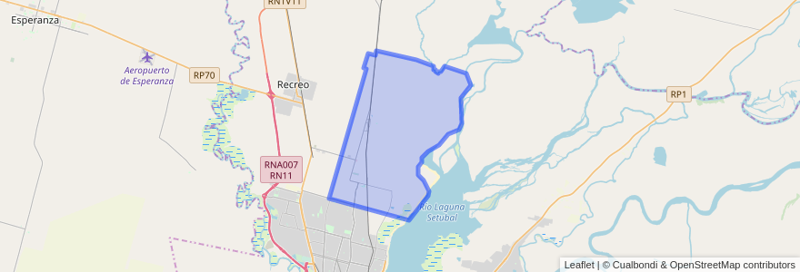 Mapa de ubicacion de Municipio de Monte Vera.