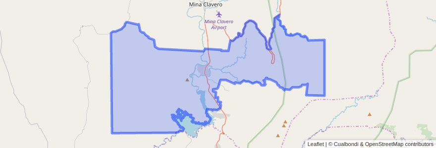 Mapa de ubicacion de Municipio de Nono.