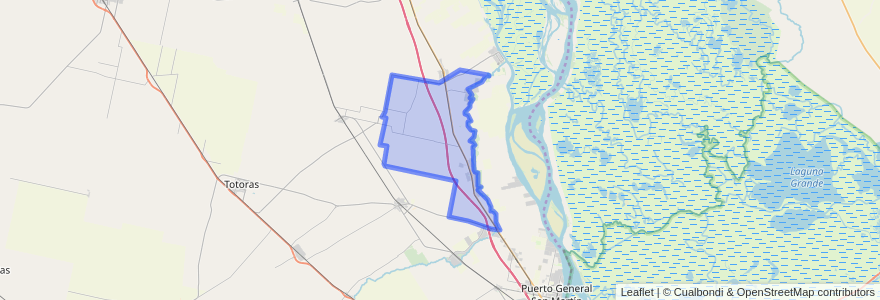 Mapa de ubicacion de Municipio de Oliveros.