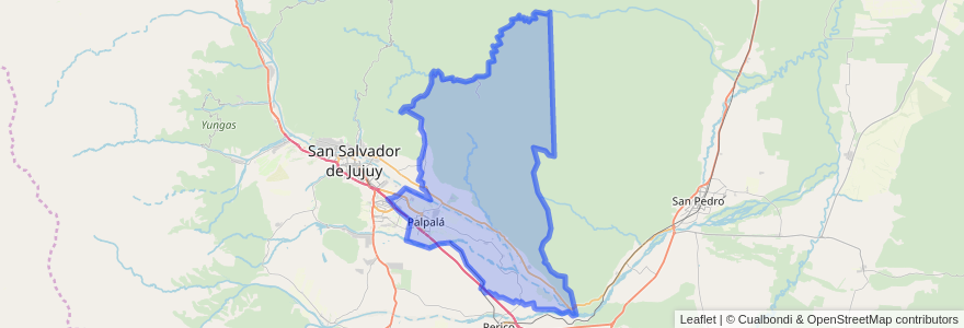 Mapa de ubicacion de Municipio de Palpalá.