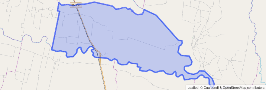 Mapa de ubicacion de Municipio de Pampa Mayo.