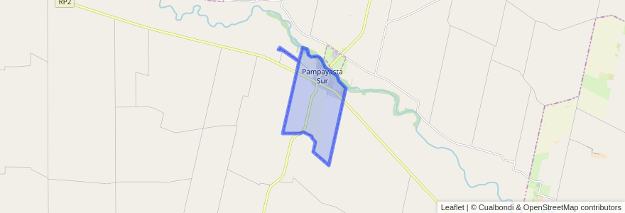 Mapa de ubicacion de Municipio de Pampayasta Sud.