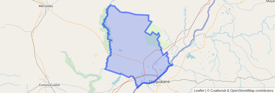 Mapa de ubicacion de Municipio de Paso de los Libres.