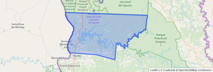 Mapa de ubicacion de Municipio de Puerto Libertad.