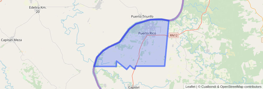 Mapa de ubicacion de Municipio de Puerto Rico.