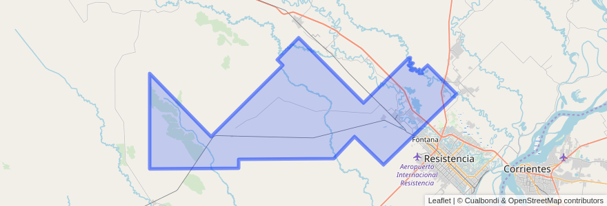 Mapa de ubicacion de Municipio de Puerto Tirol.