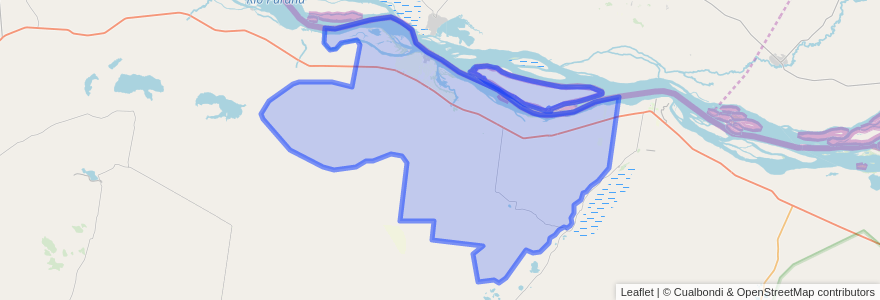 Mapa de ubicacion de Municipio de San Antonio de Itatí.