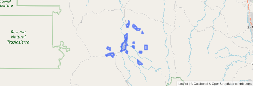 Mapa de ubicacion de Municipio de San Carlos Minas.