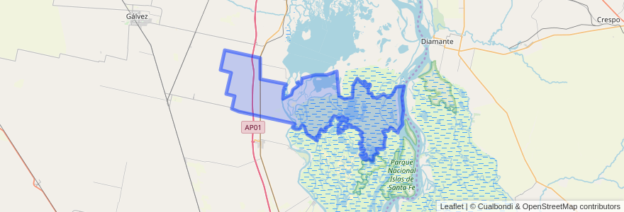 Mapa de ubicacion de Municipio de San Fabián.