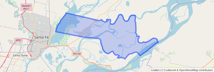 Mapa de ubicacion de Municipio de San José del Rincón.