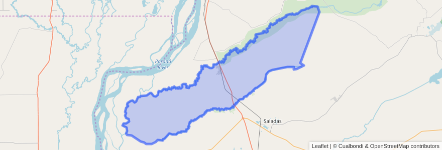 Mapa de ubicacion de Municipio de Salta.