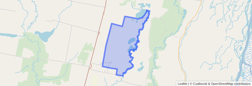 Mapa de ubicacion de Municipio de San Martín Norte.