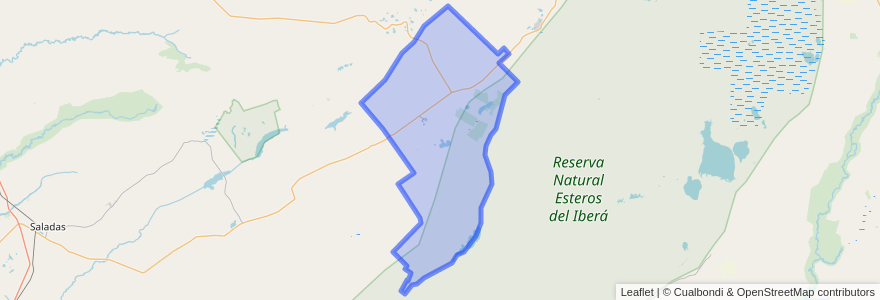 Mapa de ubicacion de Municipio de San Miguel.