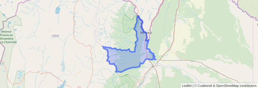 Mapa de ubicacion de Municipio de San Ramón de la Nueva Orán.