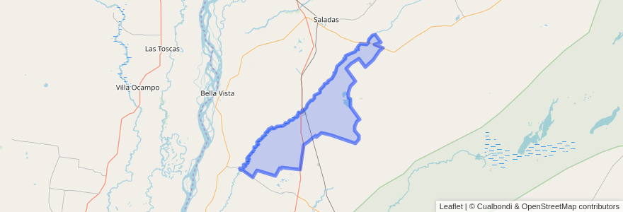 Mapa de ubicacion de Municipio de San Roque.