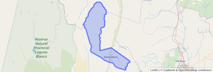 Mapa de ubicacion de Municipio de Santa María.