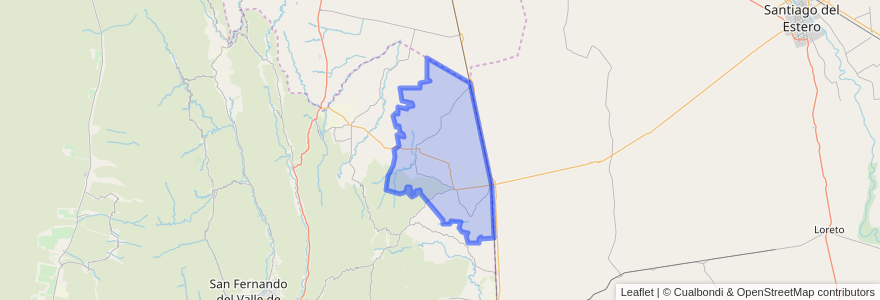 Mapa de ubicacion de Municipio de Santa Rosa.