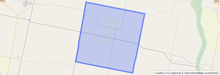 Mapa de ubicacion de Municipio de Sarmiento.