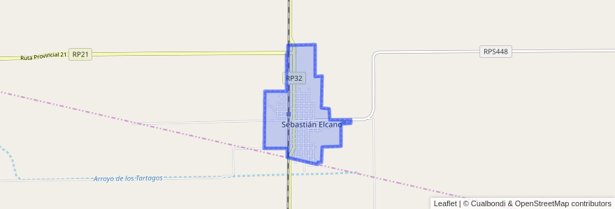 Mapa de ubicacion de Municipio de Sebastián Elcano.