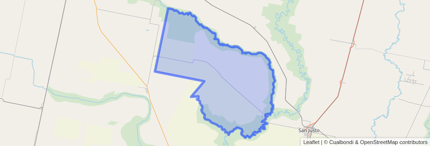 Mapa de ubicacion de Municipio de Soledad.