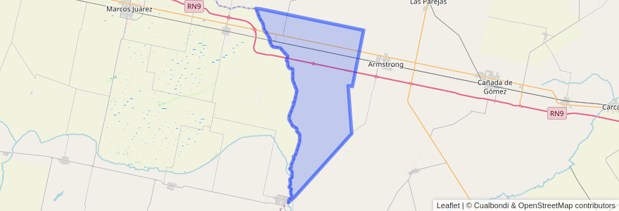 Mapa de ubicacion de Municipio de Tortugas.