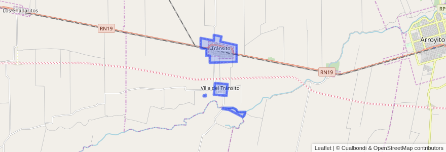 Mapa de ubicacion de Municipio de Tránsito.