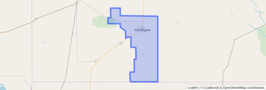 Mapa de ubicacion de Municipio de Villa Ángela.