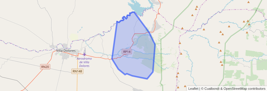 Mapa de ubicacion de Municipio de Villa de las Rosas.