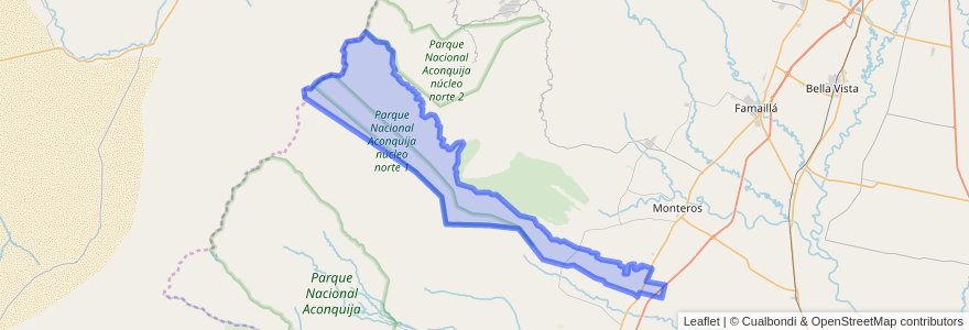 Mapa de ubicacion de Municipio de Villa Quinteros.