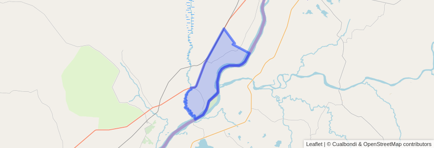 Mapa de ubicacion de Municipio de Yapeyú.