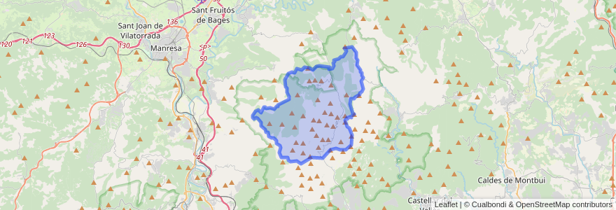 Mapa de ubicacion de Mura.