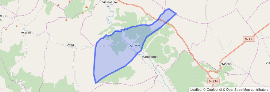 Mapa de ubicacion de Murero.