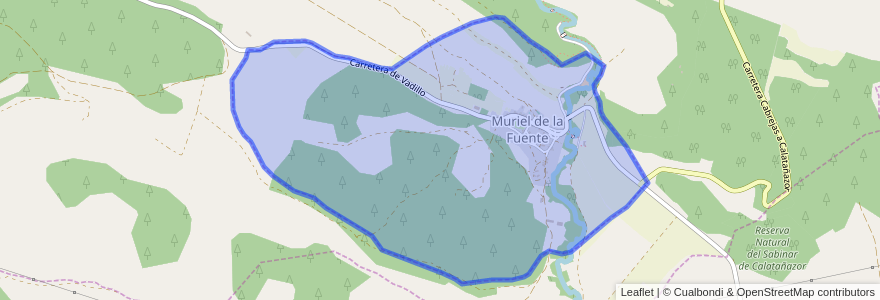 Mapa de ubicacion de Muriel de la Fuente.