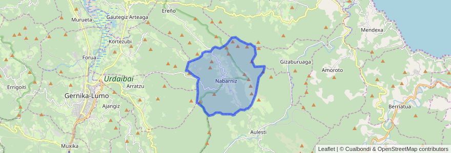 Mapa de ubicacion de Nabarniz.