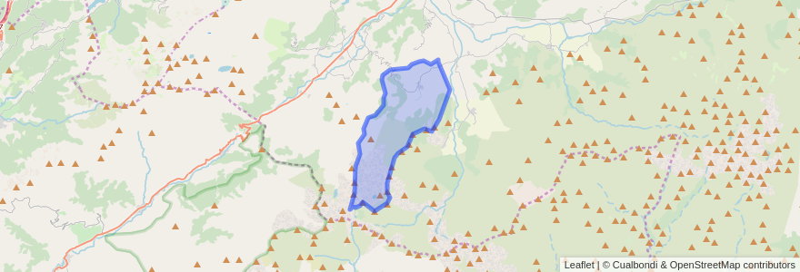 Mapa de ubicacion de Nava del Barco.