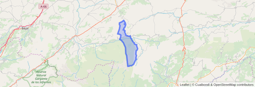 Mapa de ubicacion de Navalperal de Tormes.