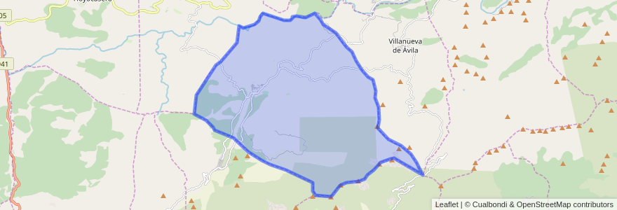 Mapa de ubicacion de Navarrevisca.