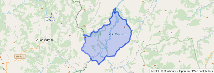 Mapa de ubicacion de Negueira de Muñiz.