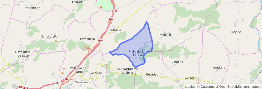 Mapa de ubicacion de Neila de San Miguel.