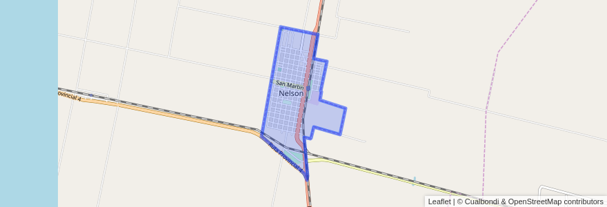 Mapa de ubicacion de Nelson.